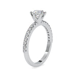 Load image into Gallery viewer, 70-Pointer Lab Grown Solitaire Platinum Diamond Shank Engagement Ring JL PT LG G 0029-A
