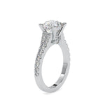 Load image into Gallery viewer, 70-Pointer Solitaire Platinum Diamond Shank Engagement Ring JL PT LG G 0100-A
