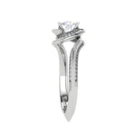 Load image into Gallery viewer, 70-Pointer Lab Grown Solitaire Diamond Twisted Shank Platinum Ring JL PT RP RD LG G 113-A
