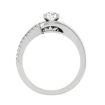 Load image into Gallery viewer, 1-Carat Lab Grown Solitaire Platinum Diamond Split Shank Engagement Ring JL PT LG G WB6005E-B
