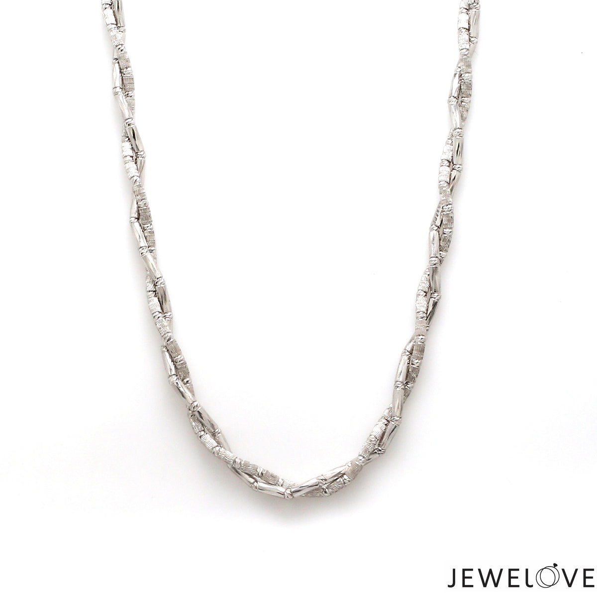 pt プラチナ　ホッシーモン Japanese Platinum 2 Layer Twisted Chain for Women JL PT CH 1392