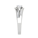 Load image into Gallery viewer, 70-Pointer Lab Grown Solitaire Diamond Shank Platinum Ring JL PT RP RD LG G 121-A
