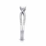 Load image into Gallery viewer, 70-Pointer Lab Grown Platinum Solitaire Engagement Ring with Split Shank JL PT LG G R-22-A
