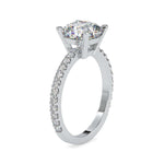 Load image into Gallery viewer, 50-Pointer Lab Grown Solitaire Platinum Diamond Shank Engagement Ring JL PT LG G 0052
