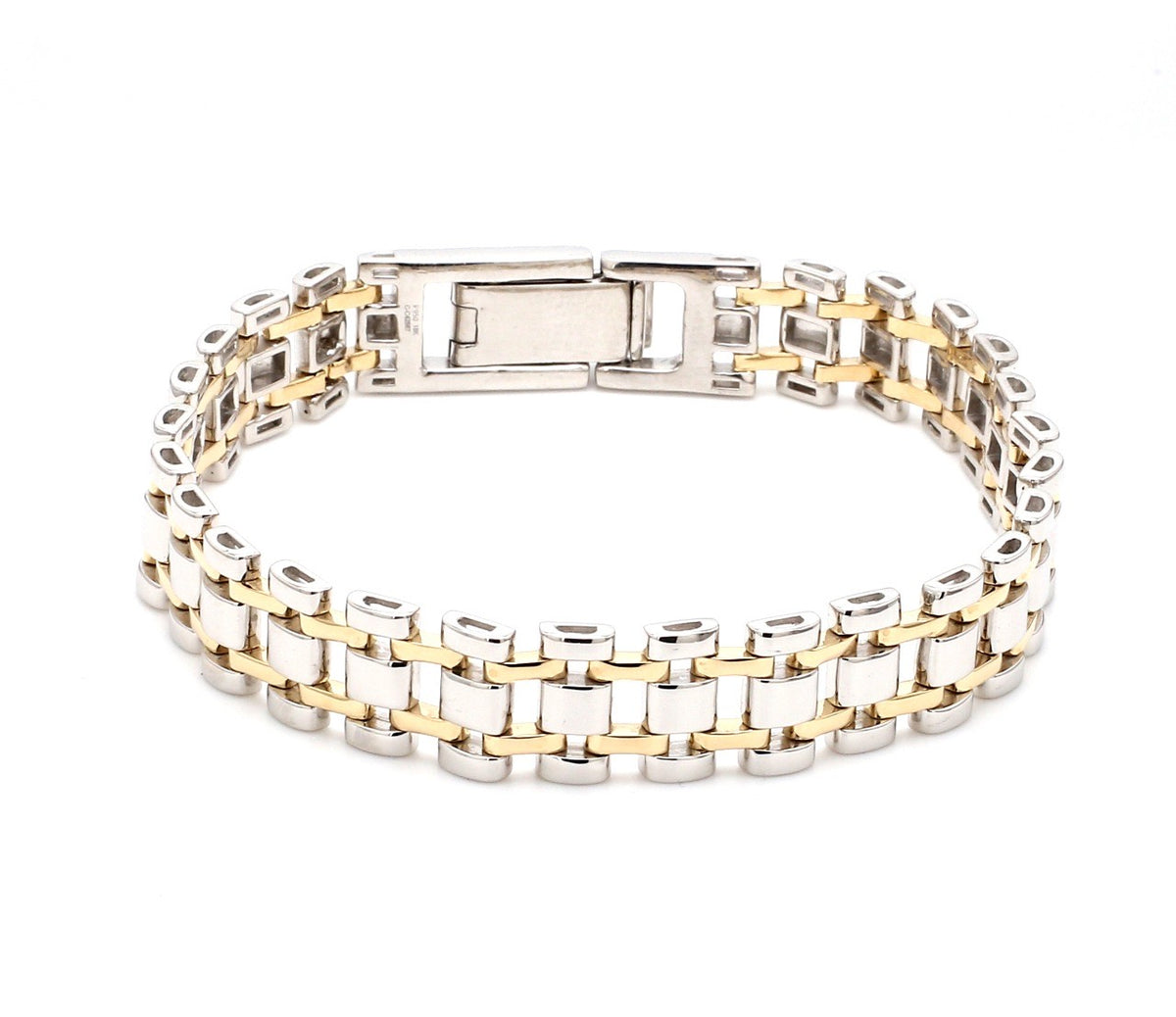 Jewelove Designer Platinum & Yellow Gold Bracelet for Men JL PTB 1056