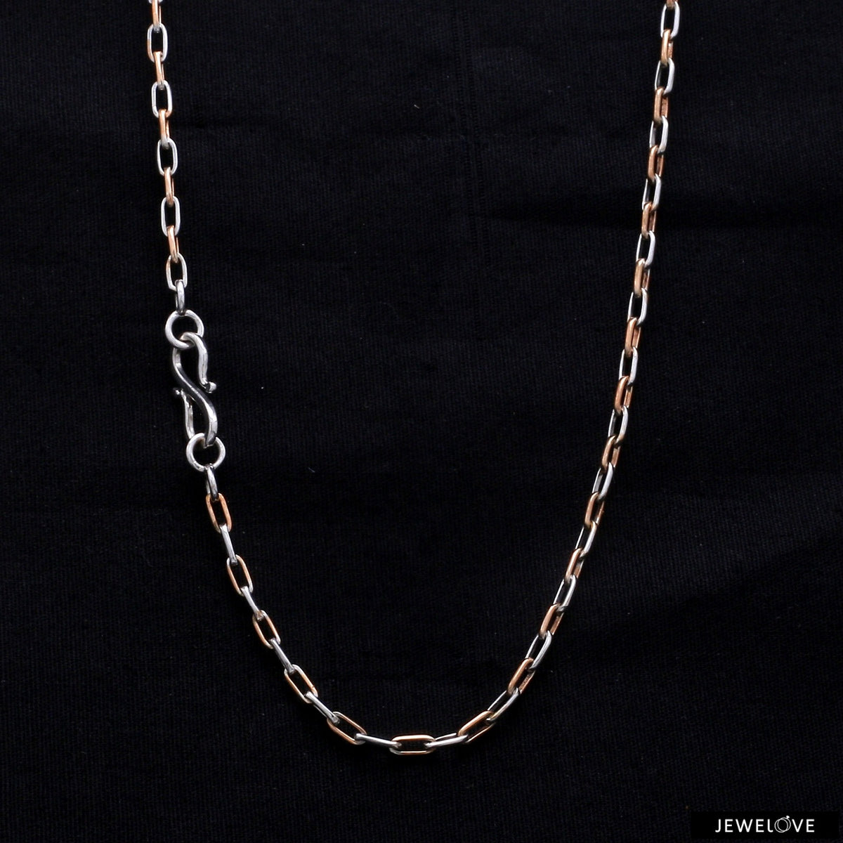あああ　プラチナ Platinum + Rose Gold Chain for Men JL PT CH 1041 – Jewelove.US