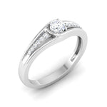 Load image into Gallery viewer, 0.20 cts. Solitaire Platinum Diamond Shank Engagement Ring JL PT 6999  Women-s-Ring-only-VS-J Jewelove.US
