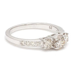 Load image into Gallery viewer, 0.50 cts. Platinum Solitaire Engagement Ring with Diamond Accents JL PT 327-A   Jewelove
