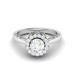 Load image into Gallery viewer, 2-Carat Lab Grown Solitaire Platinum Double Halo Diamond Engagement Ring JL PT LG 6603-D
