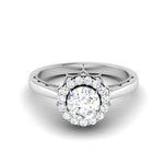 Load image into Gallery viewer, 2-Carat Lab Grown Solitaire Platinum Double Halo Diamond Engagement Ring JL PT LG G 6603-D

