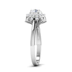 Load image into Gallery viewer, 2-Carat Lab Grown Solitaire Platinum Double Halo Diamond Engagement Ring JL PT LG 6603-D
