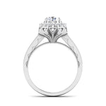 Load image into Gallery viewer, 2-Carat Lab Grown Solitaire Platinum Double Halo Diamond Engagement Ring JL PT LG G 6603-D
