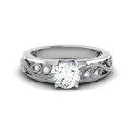 Load image into Gallery viewer, 0.50cts. Solitaire Designer Platinum Engagement Ring JL PT 6847   Jewelove.US
