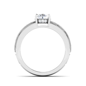 0.50cts. Solitaire Designer Platinum Engagement Ring JL PT 6847   Jewelove.US