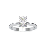 Load image into Gallery viewer, 50-Pointer Oval Cut Solitaire Platinum Ring JL PT 0016-A   Jewelove.US
