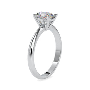 50-Pointer Oval Cut Solitaire Platinum Ring JL PT 0016-A   Jewelove.US