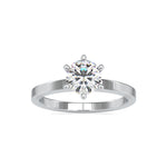 Load image into Gallery viewer, 2-Carat Lab Grown Solitaire 6 Prong Platinum Engagement Ring JL PT LG 0020-B
