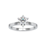 Load image into Gallery viewer, 70-Pointer Lab Grown Solitaire 6 Prong Platinum Engagement Ring JL PT LG G 0020-A
