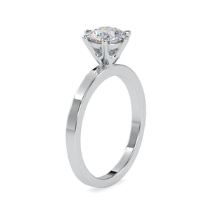 70-Pointer Lab Grown Solitaire 6 Prong Platinum Engagement Ring JL PT LG G 0020-A