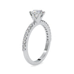 Load image into Gallery viewer, 1.50-Carat Lab Grown Solitaire Platinum Diamond Shank Engagement Ring JL PT LG G 0029-C
