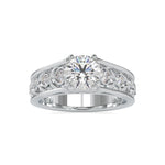 Load image into Gallery viewer, Designer 50-Pointer Solitaire Diamond Shank Engagement Ring JL PT 0049-A   Jewelove
