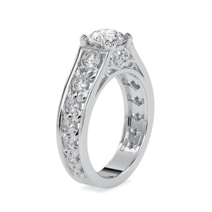 Designer 70-Pointer Solitaire Diamond Shank Engagement Ring JL PT 0049-B   Jewelove