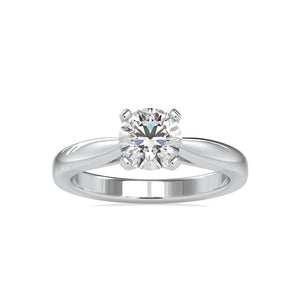 70-Pointer Lab Grown Solitaire Platinum Engagement Ring JL PT LG G 0056-A