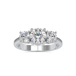 Load image into Gallery viewer, 50-Pointer Lab Grown Solitaire Diamond Accent Engagement Platinum Ring JL PT LG G 0058
