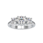 Load image into Gallery viewer, 2-Carat Lab Grown Solitaire Diamond Accent Engagement Platinum Ring JL PT LG 0058-B
