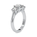 Load image into Gallery viewer, 50-Pointer Lab Grown Solitaire Diamond Accent Engagement Platinum Ring JL PT LG G 0058
