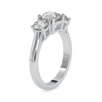 Load image into Gallery viewer, 2-Carat Lab Grown Solitaire Diamond Accent Engagement Platinum Ring JL PT LG 0058-B
