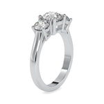 Load image into Gallery viewer, 70-Pointer Lab Grown Solitaire Diamond Accent Engagement Platinum Ring JL PT LG G 0058-A
