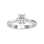 Load image into Gallery viewer, 1.50-Carat Lab Grown Solitaire 6 Prong Platinum Engagement Ring JL PT LG 0064-C
