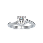 Load image into Gallery viewer, 1-Carat Lab Grown Solitaire Platinum Engagement Ring JL PT LG 0072-B
