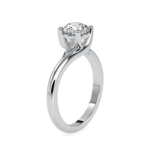 70-Pointer Lab Grown Solitaire Platinum Engagement Ring JL PT LG G 0072-A