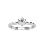 Load image into Gallery viewer, 1-Carat Lab Grown Solitaire Platinum Engagement Ring JL PT LG 0078-B
