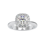 Load image into Gallery viewer, 1.50-Carat Lab Grown Solitaire Platinum Diamond Halo Engagement Ring JL PT LG 0101-C
