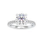 Load image into Gallery viewer, 1.50-Carat Solitaire Diamond Shank Platinum Engagement Ring JL PT LG 0114-C
