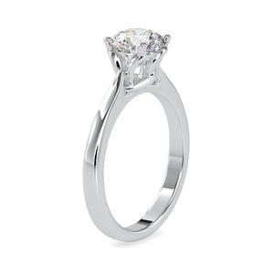 70-Pointer Lab Grown Solitaire Platinum Engagement Ring JL PT LG G 0132-A