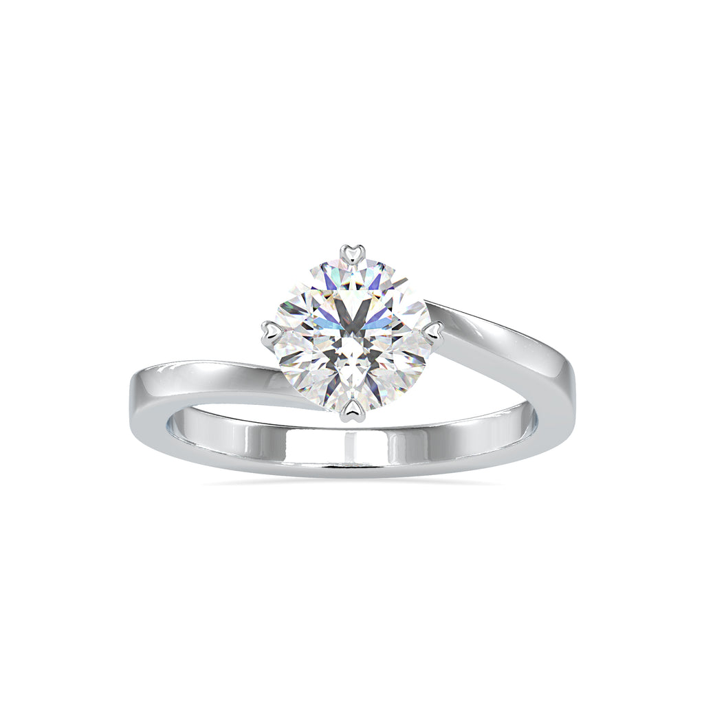 1-Carat Solitaire Platinum Engagement Ring JL PT 0140-C   Jewelove.US