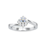 Load image into Gallery viewer, 70-Pointer Solitaire Platinum Engagement Ring JL PT 0140-B   Jewelove.US
