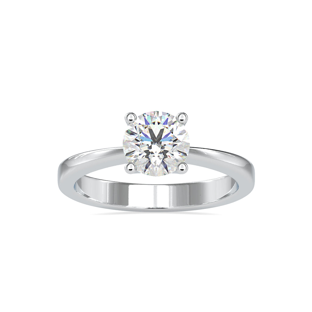 70-Pointer Solitaire Platinum Engagement Ring JL PT 0142-B   Jewelove.US