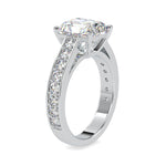 Load image into Gallery viewer, 1-Carat Princess Cut Solitaire Platinum Diamond Shank Ring JL PT 0152-B   Jewelove.US
