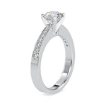 Load image into Gallery viewer, 1.50-Carat Lab Grown Solitaire Platinum Diamond Shank Ring JL PT LG G 0166-C
