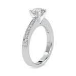 Load image into Gallery viewer, 70-Pointer Solitaire Platinum Diamond Shank Ring JL PT 0166-B   Jewelove.US
