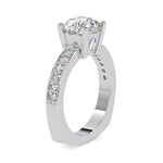 Load image into Gallery viewer, 70-Pointer Solitaire Platinum Diamond Shank Ring JL PT 0167-B   Jewelove.US
