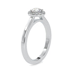 Load image into Gallery viewer, 1-Carat Lab Grown Solitaire Single Halo Diamond Platinum Engagement Ring JL PT LG G 0200-B
