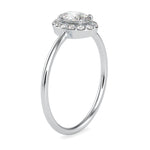 Load image into Gallery viewer, 70-Pointer Oval Cut Solitaire Platinum Halo Diamond Ring JL PT 0626-B   Jewelove.US
