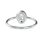 Load image into Gallery viewer, 70-Pointer Oval Cut Solitaire Platinum Halo Diamond Ring JL PT 0626-B   Jewelove.US
