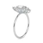 Load image into Gallery viewer, 70-Pointer Oval Cut Solitaire with Pear &amp; Brilliant Round Cut Diamond Designer Platinum Ring JL PT 0665-B   Jewelove.US
